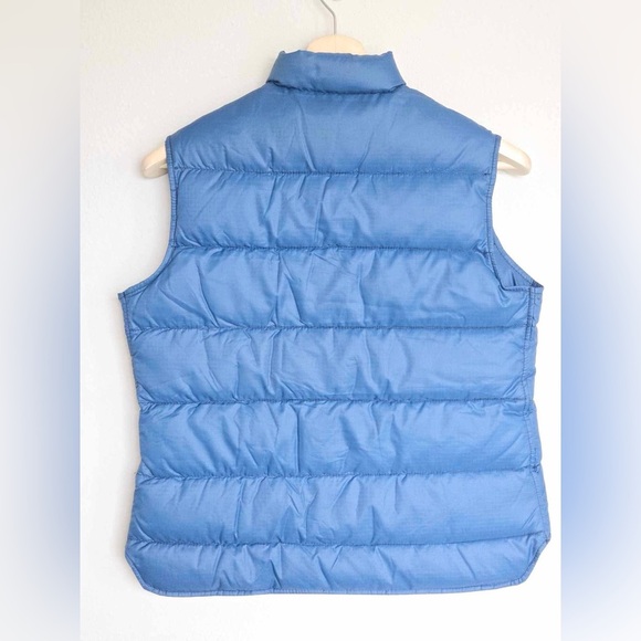 Vintage 1970s L.L. Bean Blue Down Puffer Snap Button Vest size small - Picture 3 of 7